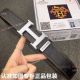 New Copy Hermes Black and Silver Leather Belt - Highest Quality (7)_th.jpg